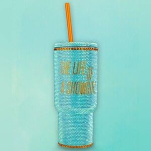 NEW Taylor Swift The Life Of A Showgirl Tumbler Glitter Water Bottle Rhinestones